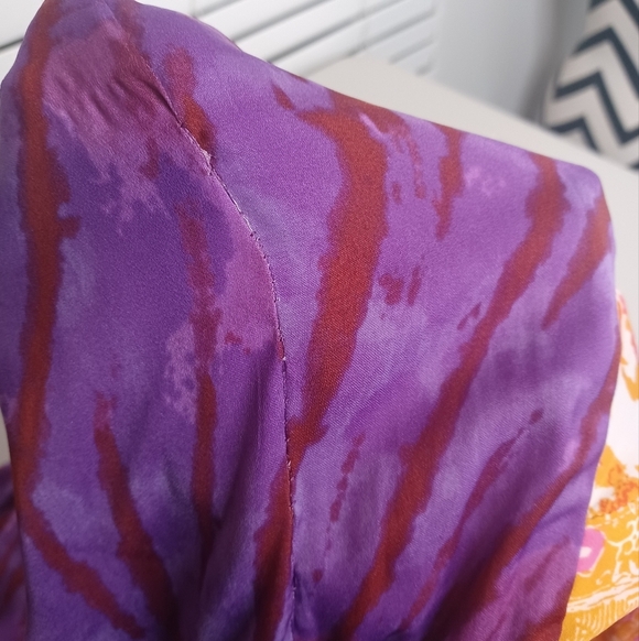 Free People Cruisin Together Printed Boho Gypsy Puff Sleeve Blouse - Picture 14 of 14